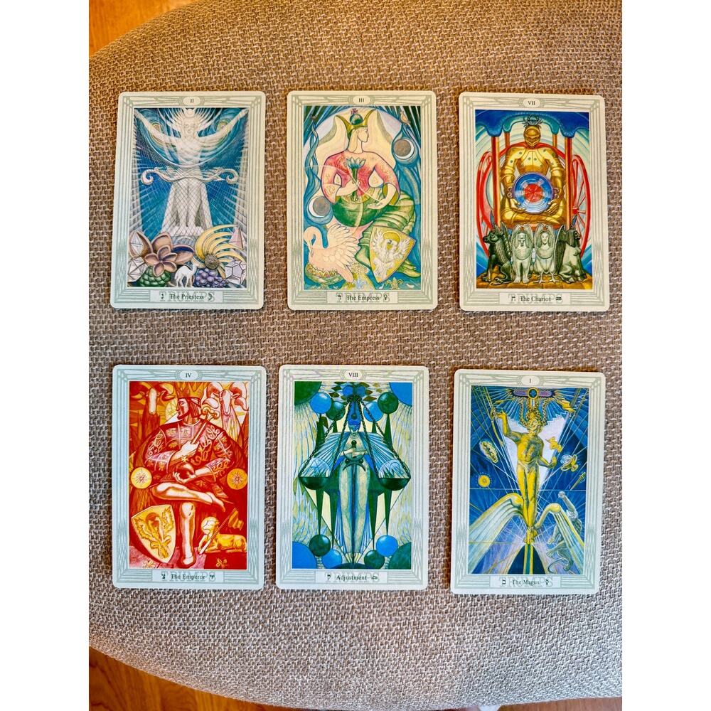 Vintage 1978 Aleister Crowley Thoth Tarot Deck AC78 Belgium U.S. Games 78 Cards - Picture 2 of 9